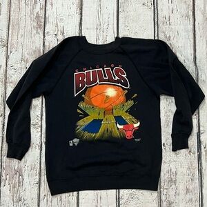 Vintage 80s Chicago Bulls NBA Basketball 1980s Crewneck Pullover Sweatshirt